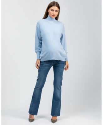 Maternity Relaxed Turtleneck Regina Sweater with Long Sleeves
