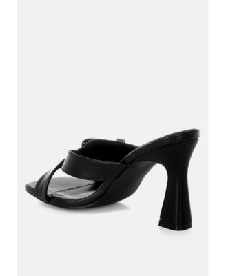 Womens Mohaya Engraved Metallic Buckle Sandals