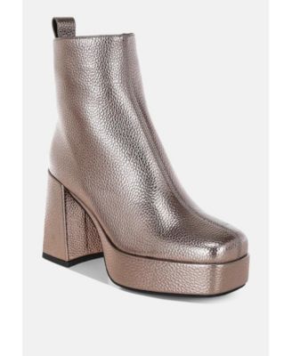 Womens Poulin Faux Leather Chelsea Boots