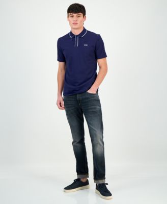 Men's Dalombi Button-Placket Polo Shirt