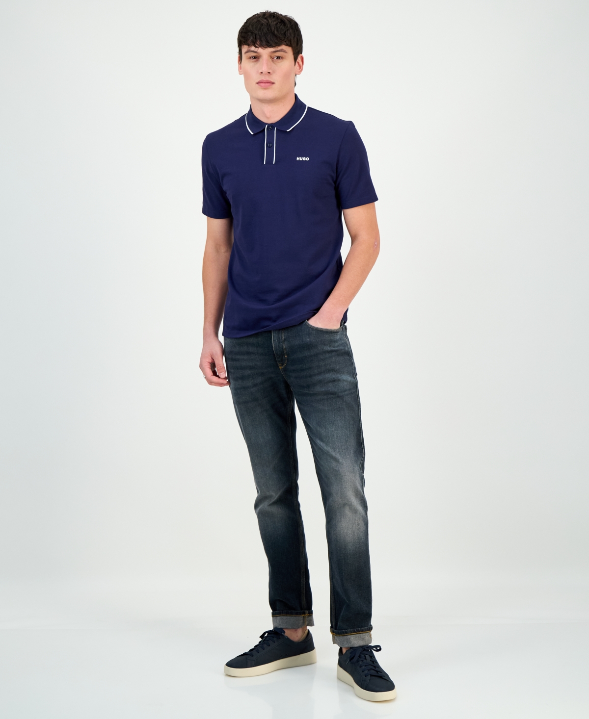 Hugo Boss Men's Dalombi Button-Placket Polo Shirt