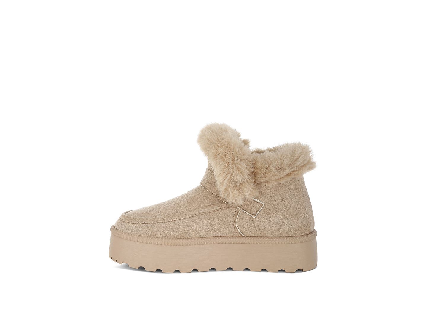 Женские ботинки London Rag Linka Pin Buckle Detail Snow Boots, цвет: Бежевый — фото 6