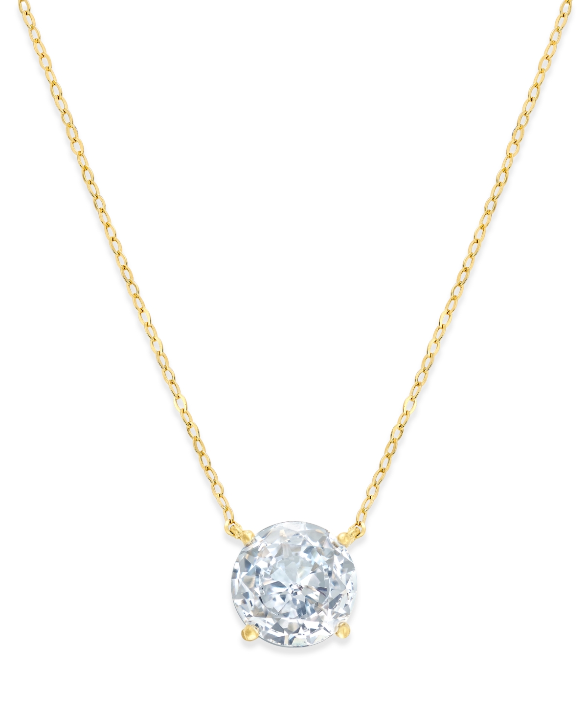 18k Gold-Plated Crystal Pendant Necklace, Created for Macy's - Gold