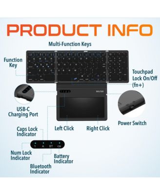 F92 Wireless Keyboard with Large Touchpad (DKBF92)