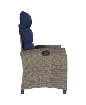 Reclining Garden Chair Grey