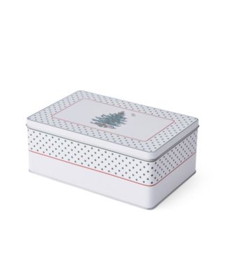 Christmas Tree Polka Dot 5-Pc. Mug and Tin Coaster Set