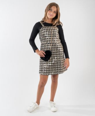 Rare Editions - Girls 7-16 3-Piece Top and Jumper Set