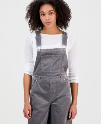 Women's Corduroy Barrel-Leg Overalls, Macy's Exclusive