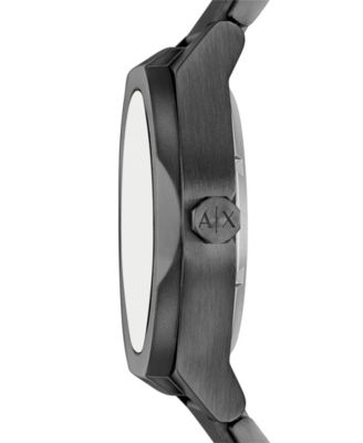 Armani Exchange Men's Sync Automatic Gunmetal Stainless Steel Watch, 44mm