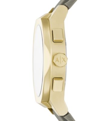 Armani Exchange Men's Sync Chronograph Green Silicone Watch, 42mm