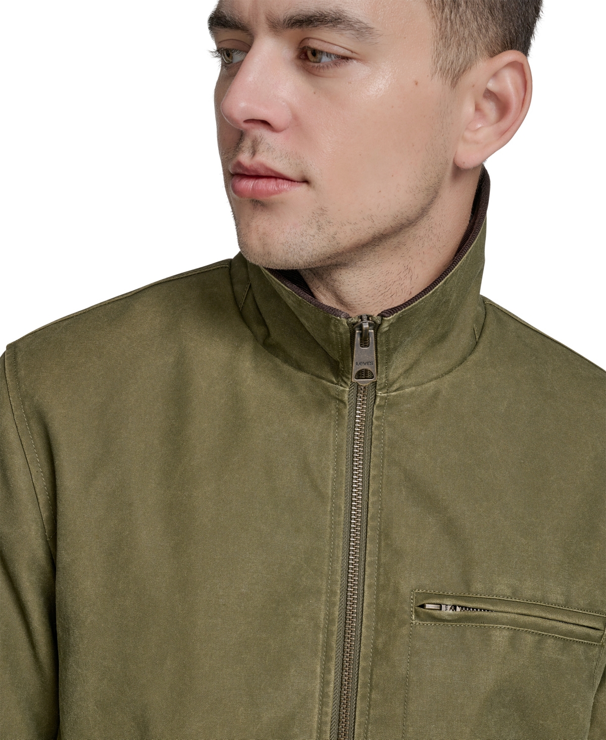 Levi's Men's Corduroy Collar Depot Jacket In Green