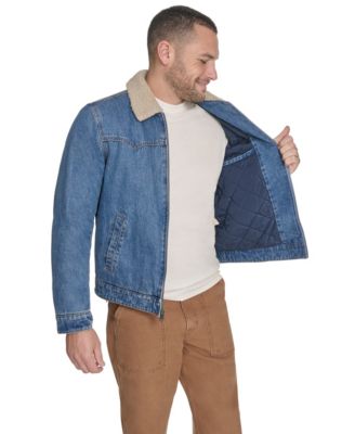Men's Denim Western Sherpa Lined Collar Jacket