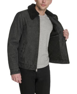 Men's Denim Western Sherpa Lined Collar Jacket