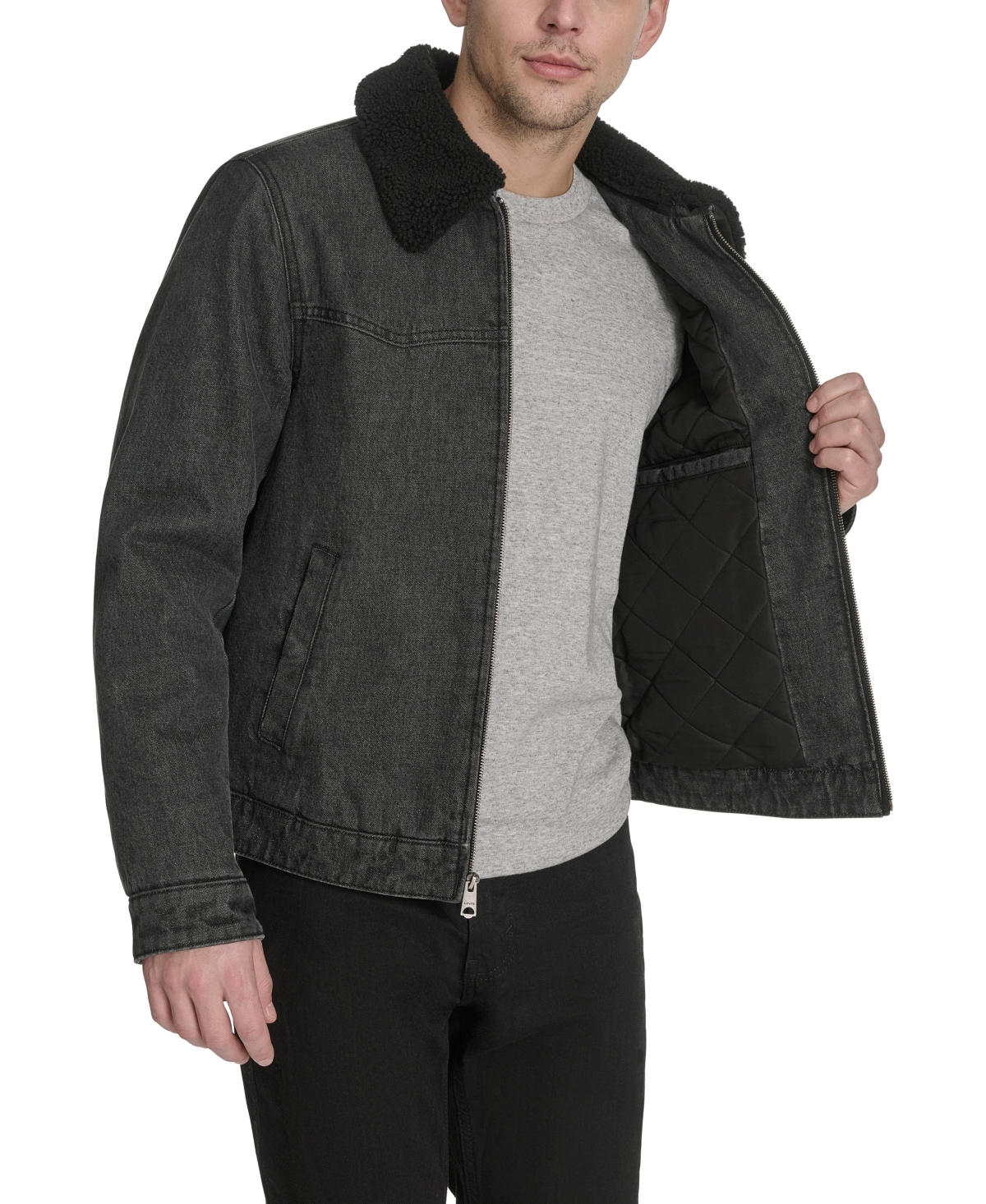 Levi's Men's Denim Western Sherpa Lined Collar Jacket