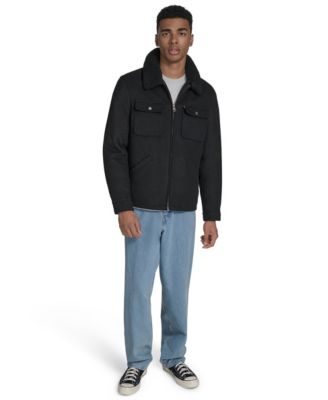 Men's Wool Blend Depot Sherpa Collar Jacket 