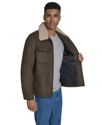 Men's Wool Blend Depot Sherpa Collar Jacket 