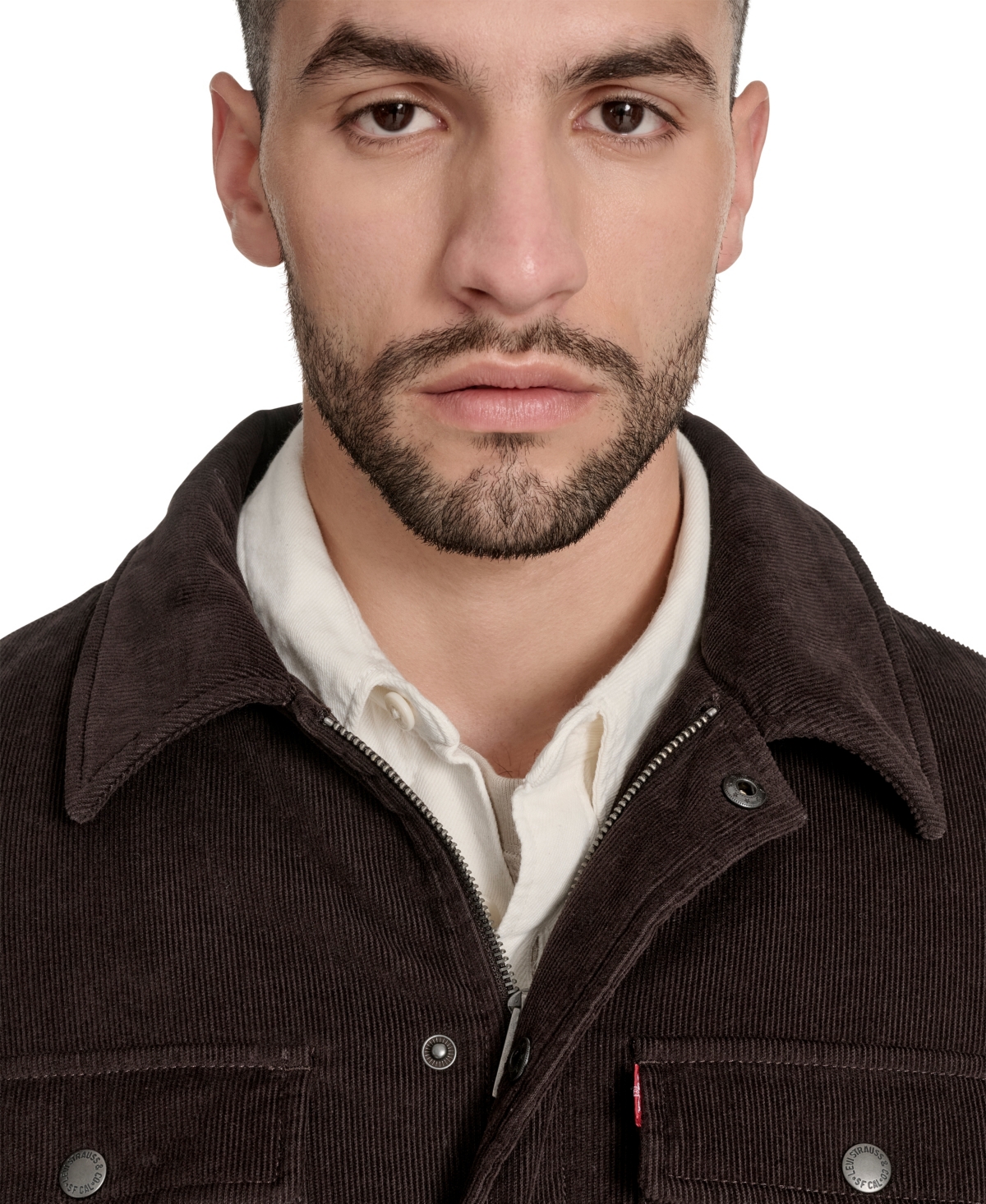 Levi's Men's Corduroy Plaid Lining Shirt Jacket