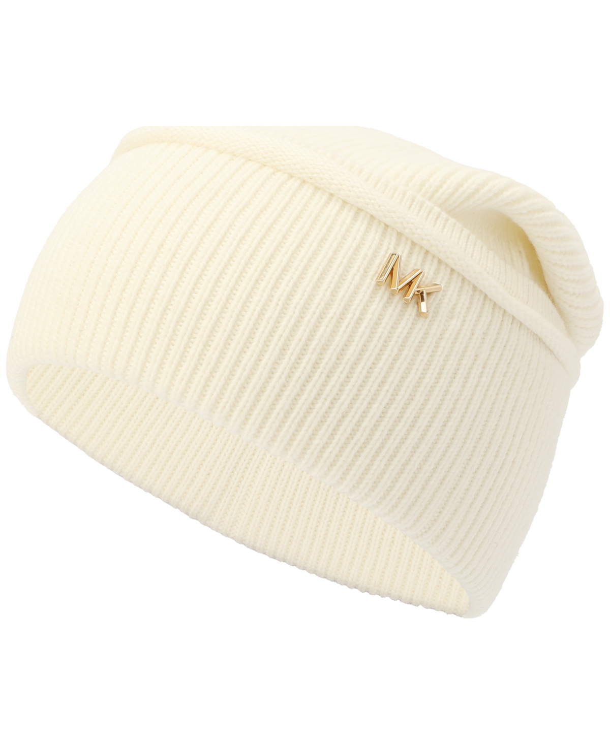 Michael Kors Women's Exposed Seam Cuff Beanie In White
