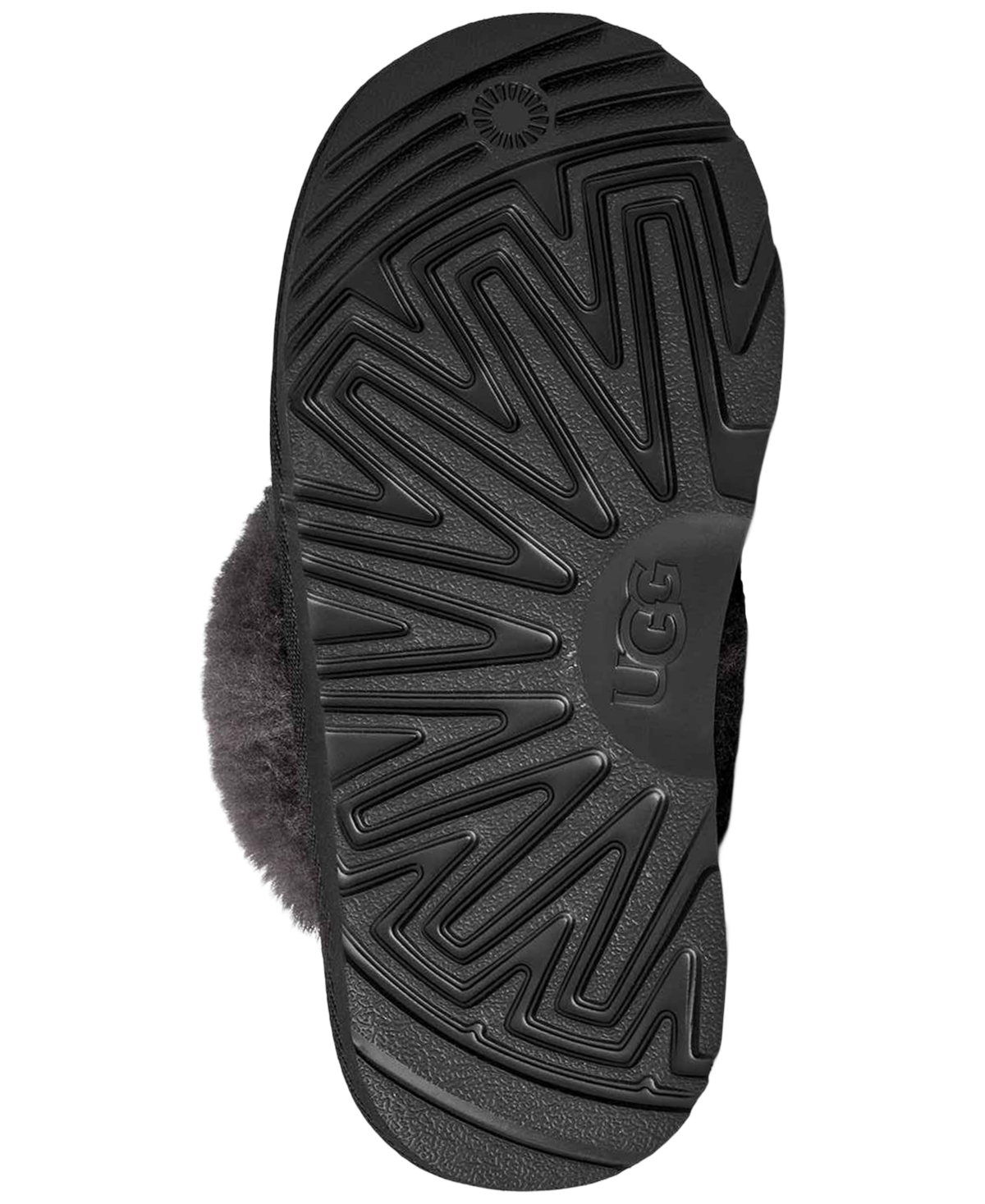 Ugg Baby Girls Cozy Ii Knit Round Toe Slippers In Black