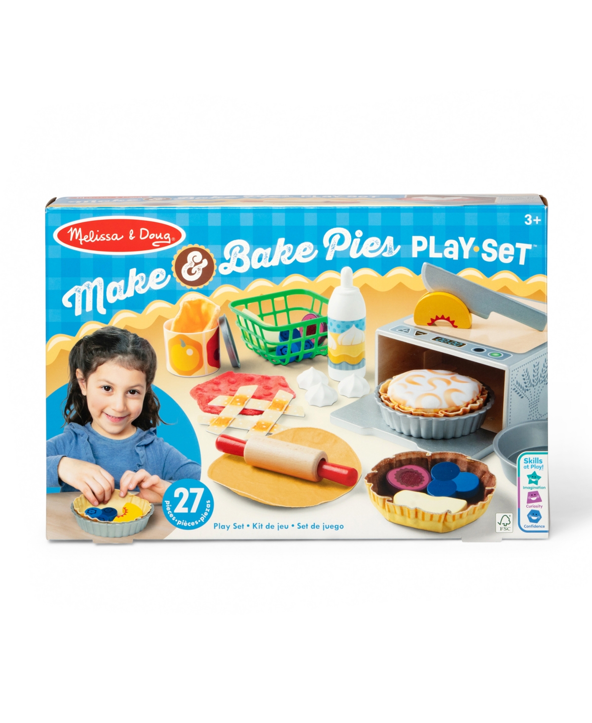 Melissa & Doug "doughlicious" Cook, Bake & Serve Pretend Play Set In Multi