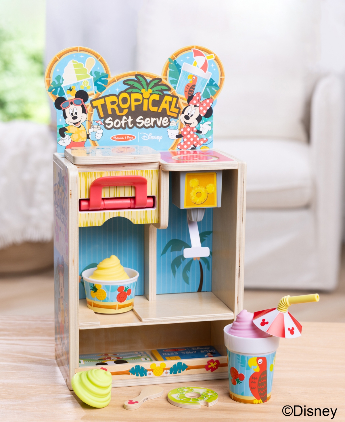 Melissa & Doug Mickey Tropical Soft Serve Playset In Multi