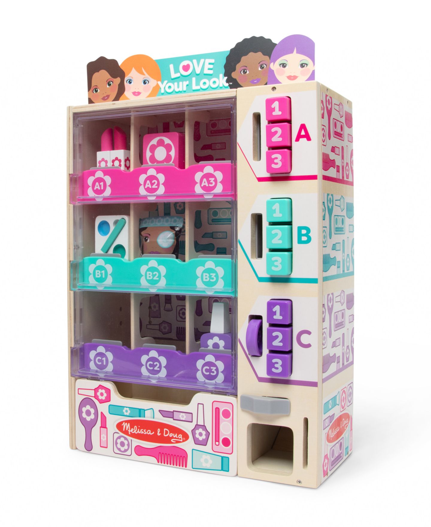Детские игрушки Melissa and Doug Sort, Stock, Select Beauty Kiosk 24-Piece Play Set, Ages 3+ — фото 1