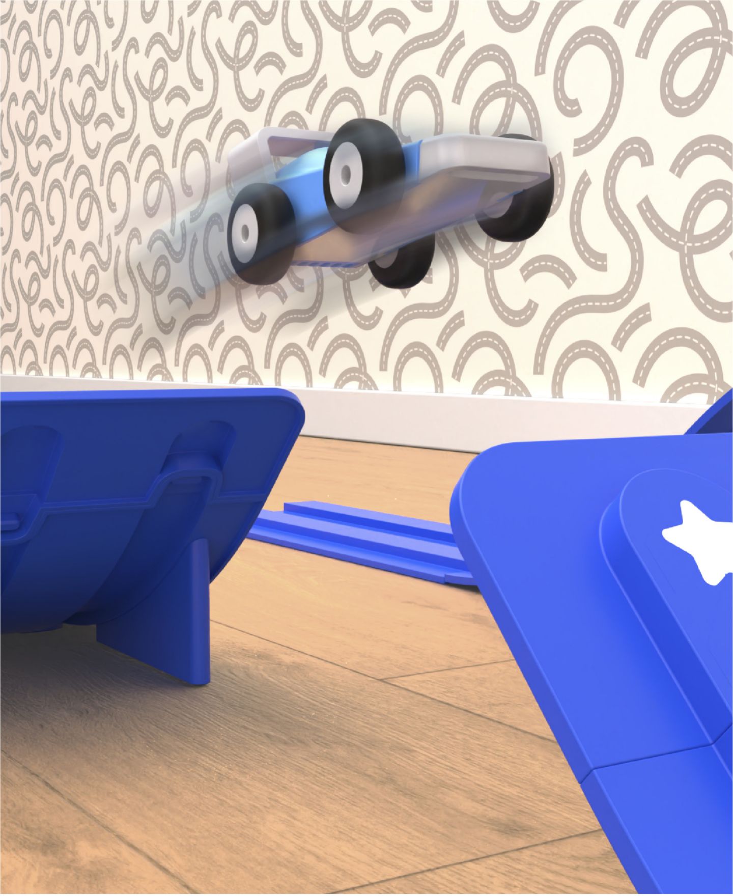 Детские игрушки Geoffrey's Toy Box Downhill Derby Custom Racetrack Set — фото 3
