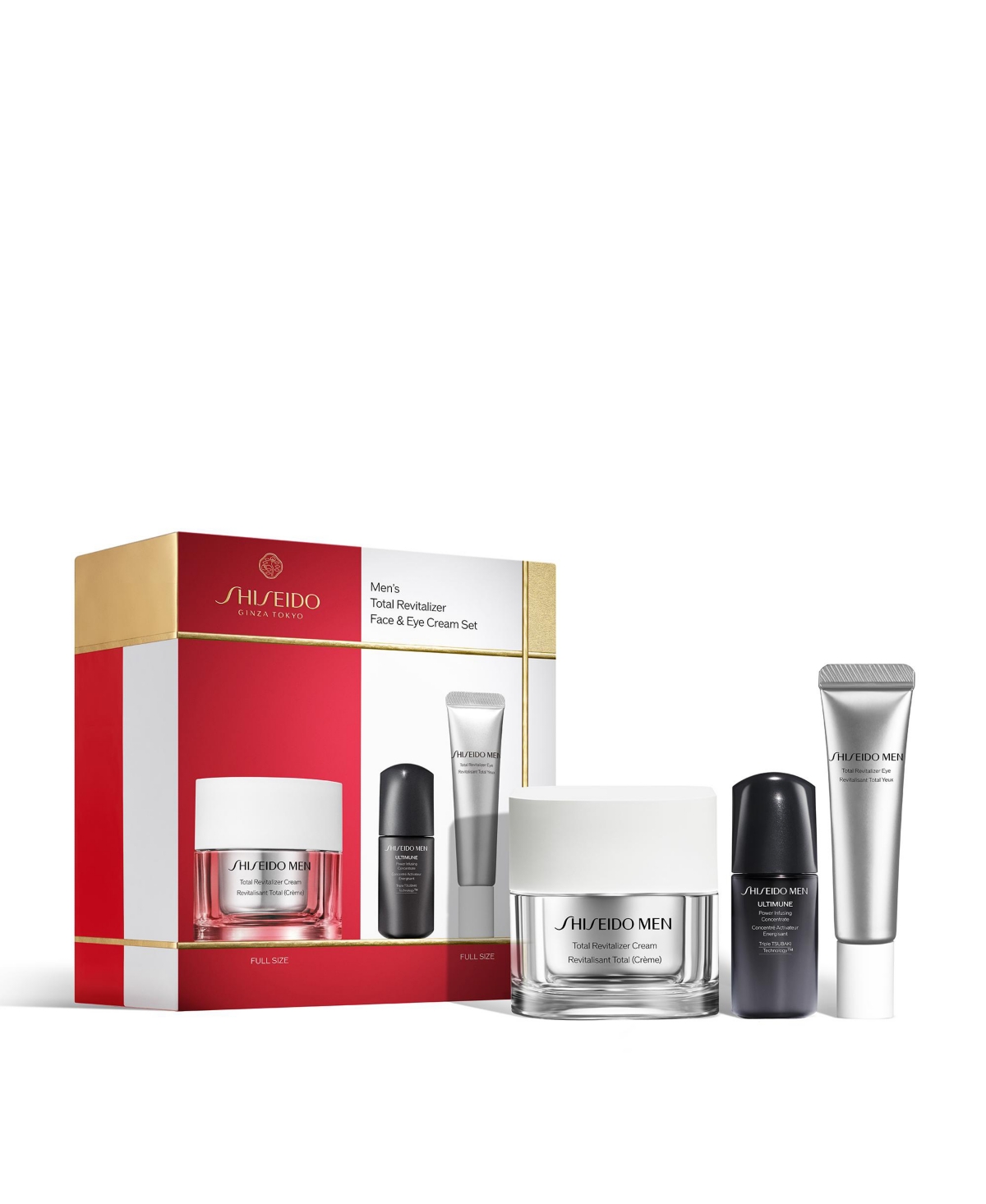 Shiseido 3-pc. Men's Total Revitalizer Face & Eye Cream Set In Transparent