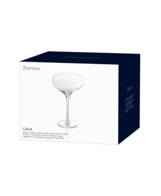 Gala Coupe Cocktail Glasses, Set of 4