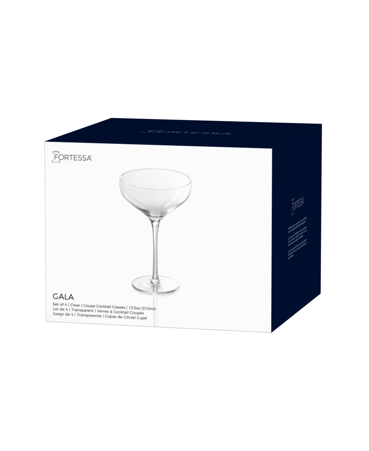 Fortessa Gala Coupe Cocktail Glasses, Set Of 4 In Transparent