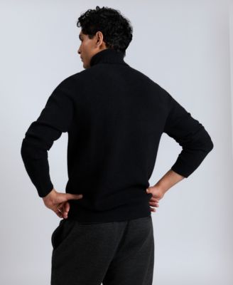 Men's Fold Over Turtleneck Sweater