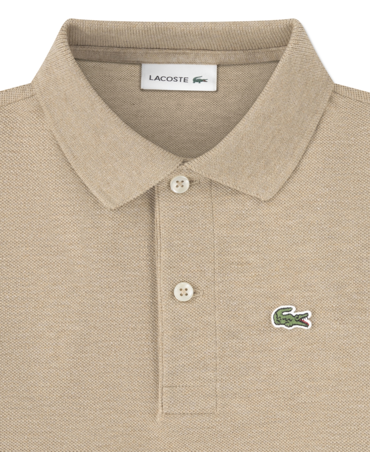 Lacoste Big Boys Cotton Petit Pique Polo Shirt In Burgundy