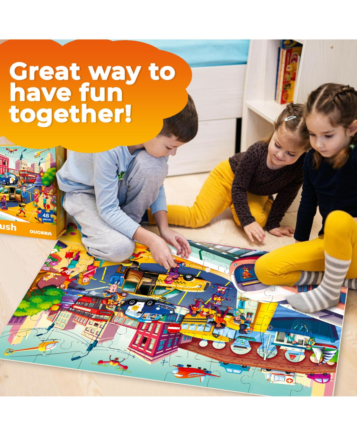 Quokka 2x3 Ft Giant Floor Puzzles for Kids Ages 4-6
