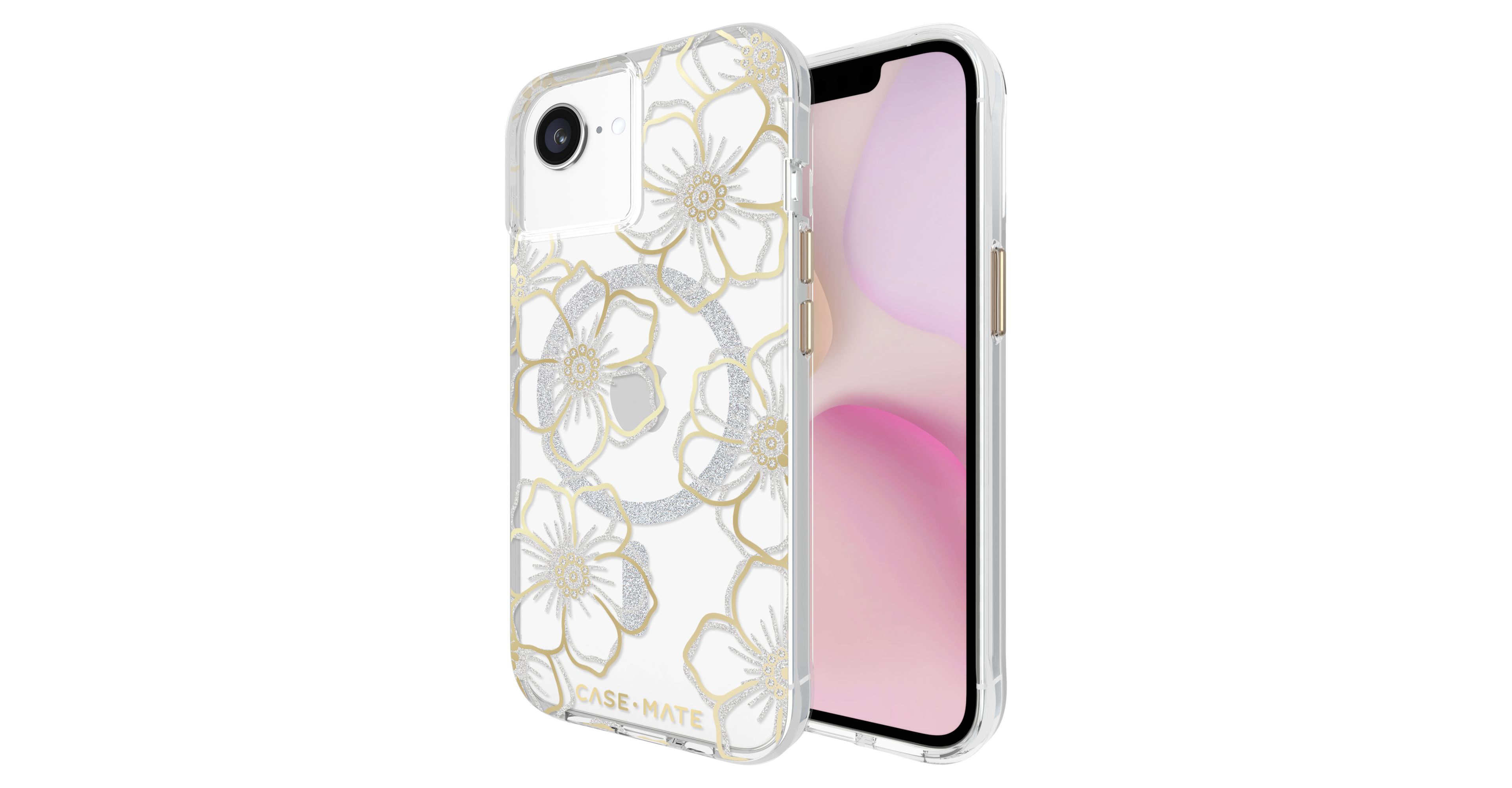 Case-Mate Floral Gems MagSafe Case for Apple IPSE2025 / iPhone 15 / iPhone 14 / iPhone 13