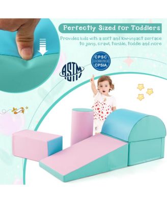 Toddler 5 PCS Climb & Crawl Activity Playset Soft Foam Block Play Structure