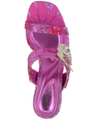 Women's Orrieta Heart Buckle Slip On Dress Sandals