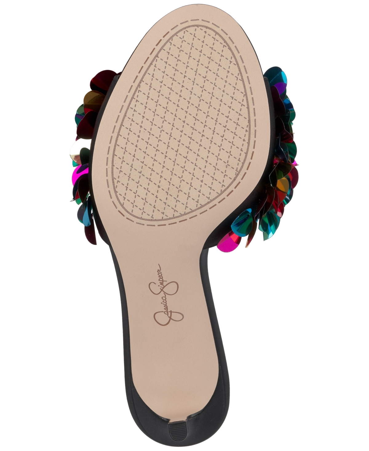 Jessica Simpson Women's Palora Slip-On Sequin Dress Sandals