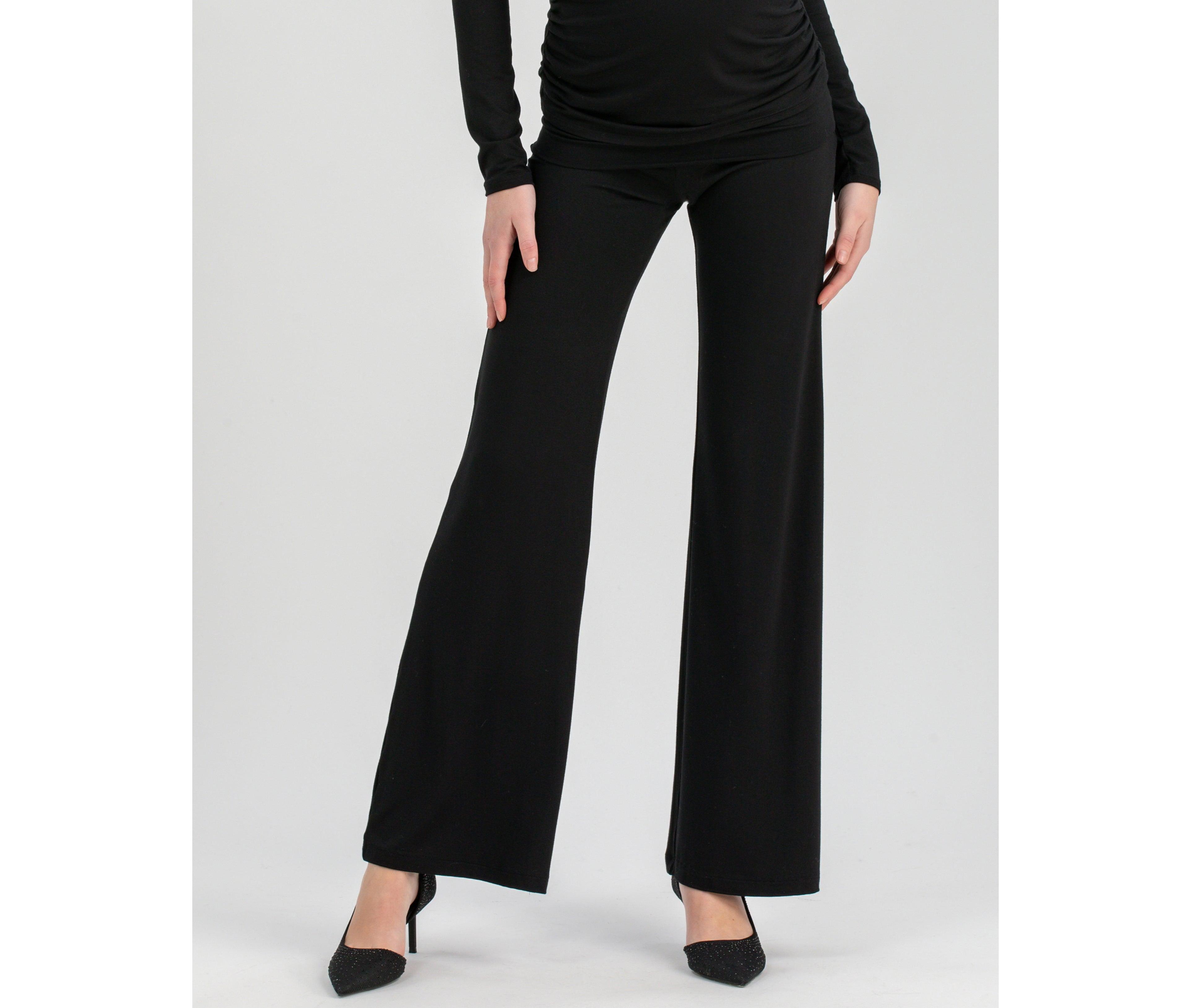 Pietro Brunelli Maternity Travis Trousers with Ruched Waist and Flared Fit
