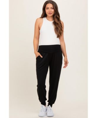 Maternity Black Soft Knit Joggers