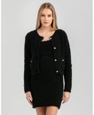 Maternity Strapless Tweed Bodycon Mini Dress Verbier