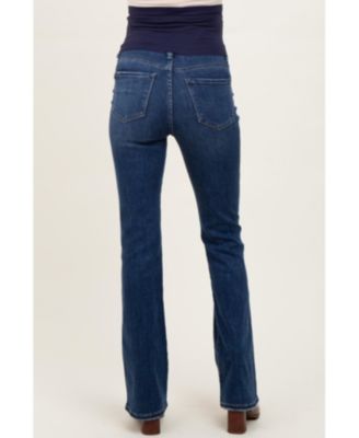 Maternity Dark Wash Super High Rise Bootcut Jeans