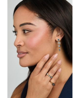 Evil Eye Linear Earring