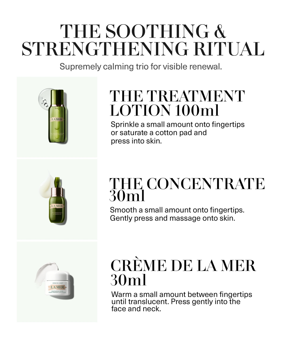 La Mer 3-pc. The Soothing And Strengthening Ritual Skin Care Set In Transparent
