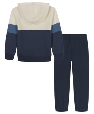 Boys 4T-7 2-Piece Color Block Hoodie & Pant Set