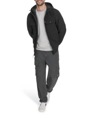 Men's Rib Stop Softshell with Hood Jacket 