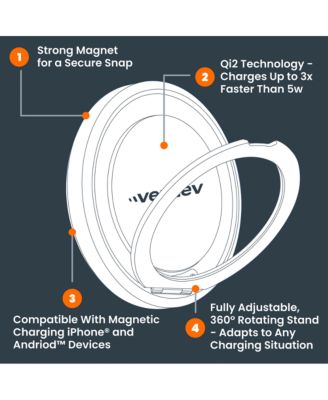 15W Qi2 Magnetic Wireless Ultrafast 360 Rotating Charging Stand