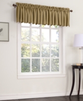 Grant Room Darkening Rod Pocket Curtain Valance - Taupe