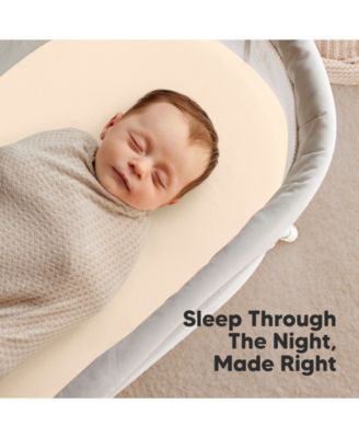 Bassinet Sheet for Baby Girls, Boys, 2-Pack Soothe Bassinet Fitted Sheets, Bedside Bassinet Mattress Sheet