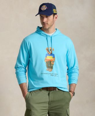 Polo Ralph Lauren - Men's Big & Tall Polo Bear Jersey Hooded T-Shirt