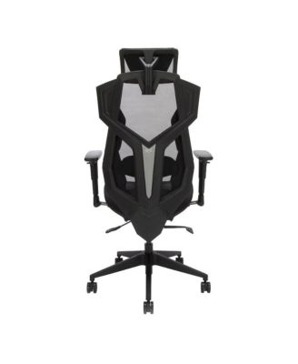 Gaming Chair With Lumbar Support, With Wheels for Computer/Desk/Office - Gray